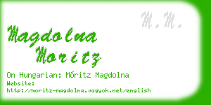 magdolna moritz business card